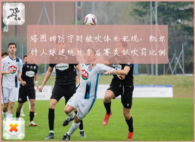 塔图姆防守时被吹体毛犯规，凯尔特人球迷统计季后赛类似吹罚比例差异